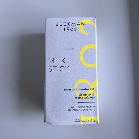 BEEKMAN 1802 Milk Stick Invisible Deodorant Aluminum Free Full Sz 2.5oz/75g NEW - Picture 5 of 5